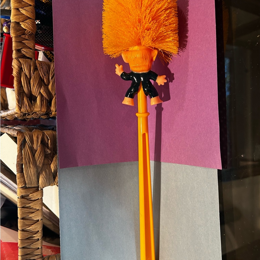 Orange Troll Doll Brush Donald Trump Brush